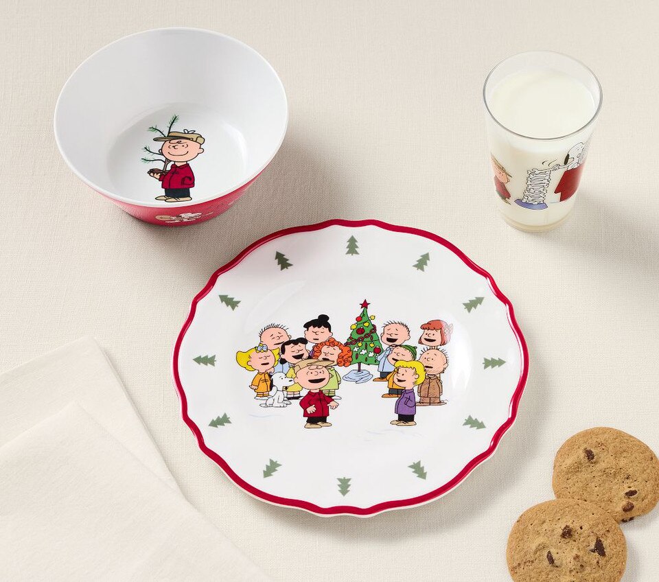 Peanuts® Charlie Brown® Christmas Tabletop Gift Set Pottery Barn Kids